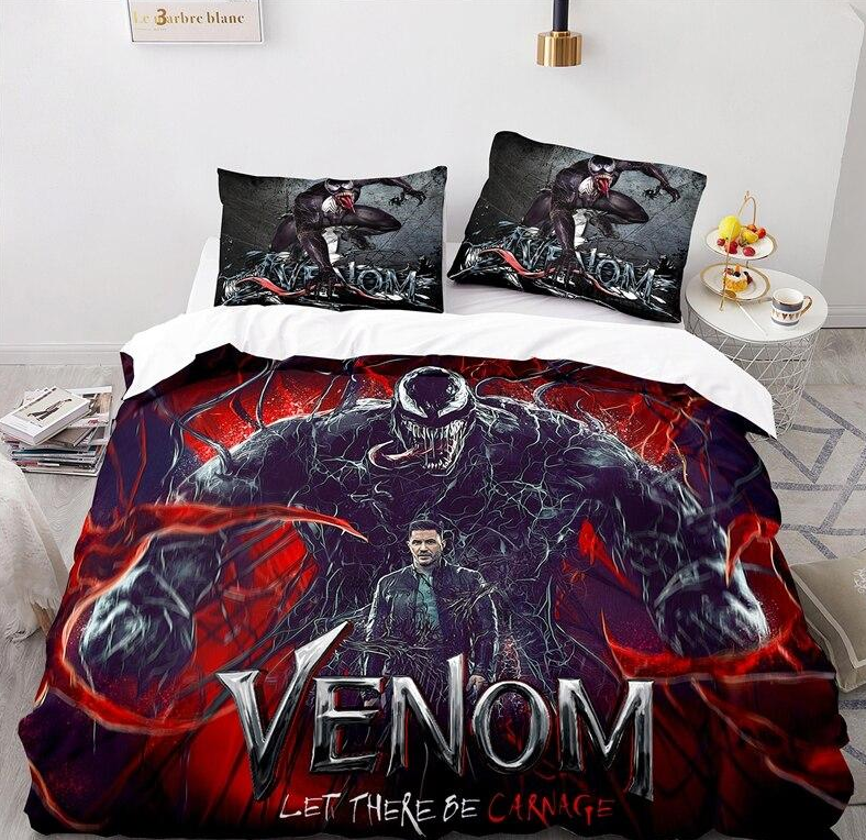 Housse De Couette Venom Violette Et Rouge