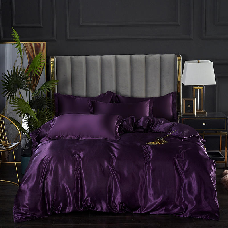 Housse De Couette Violette Satin – MaHousseEtMoi