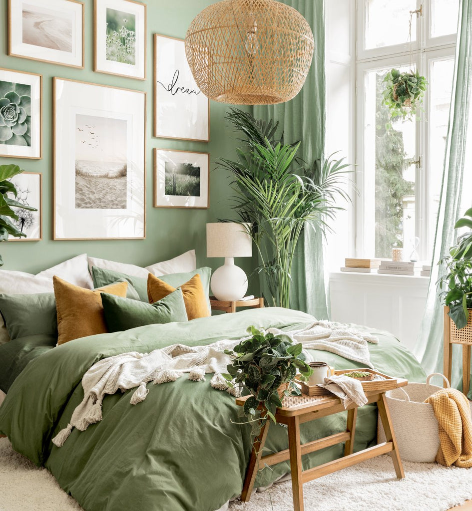Une chambre verte