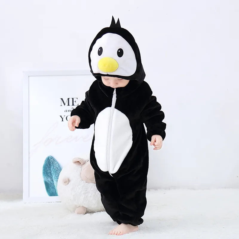 Combinaison Polaire de Pingouin pour Bébé