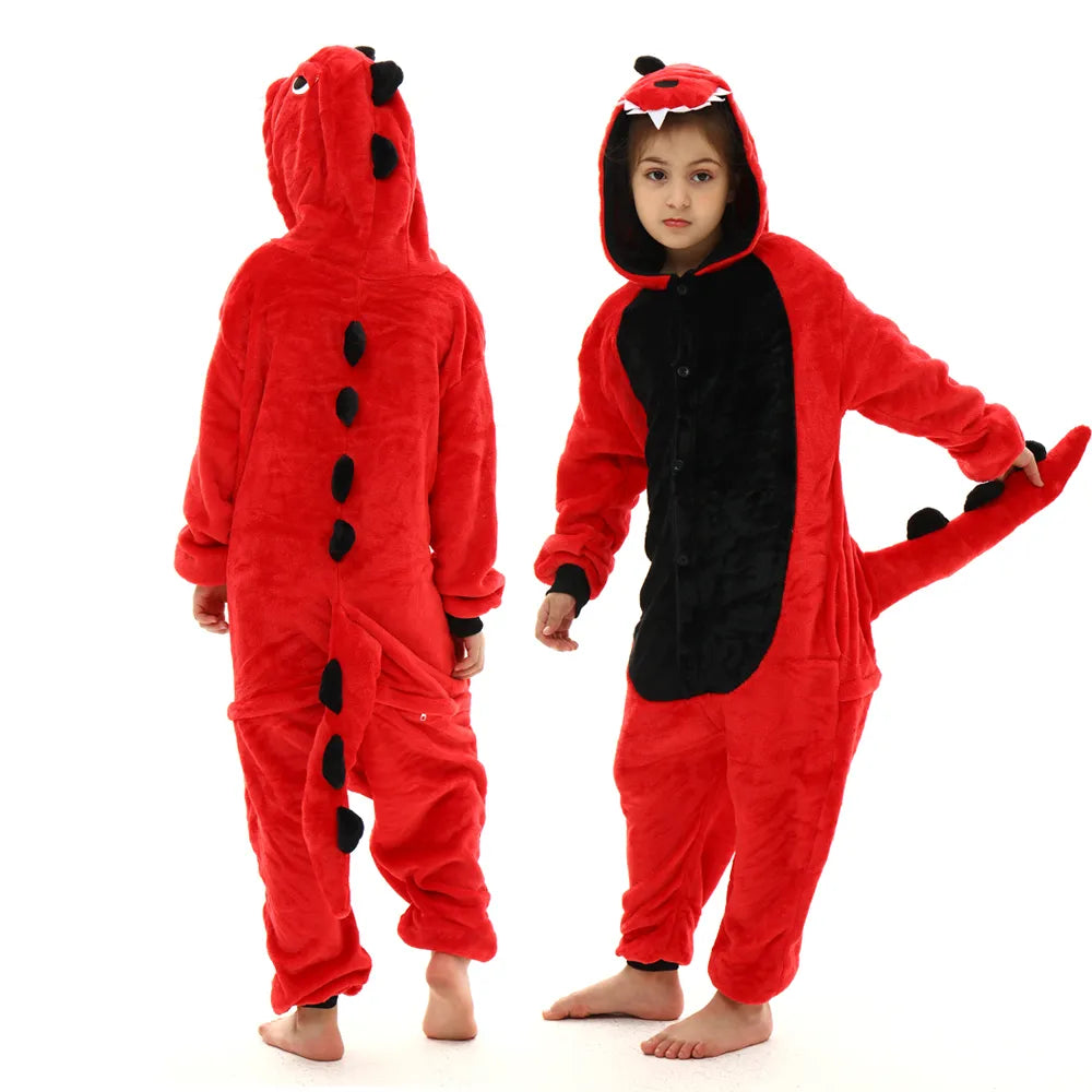 Combinaison Pyjama Dragon Rouge