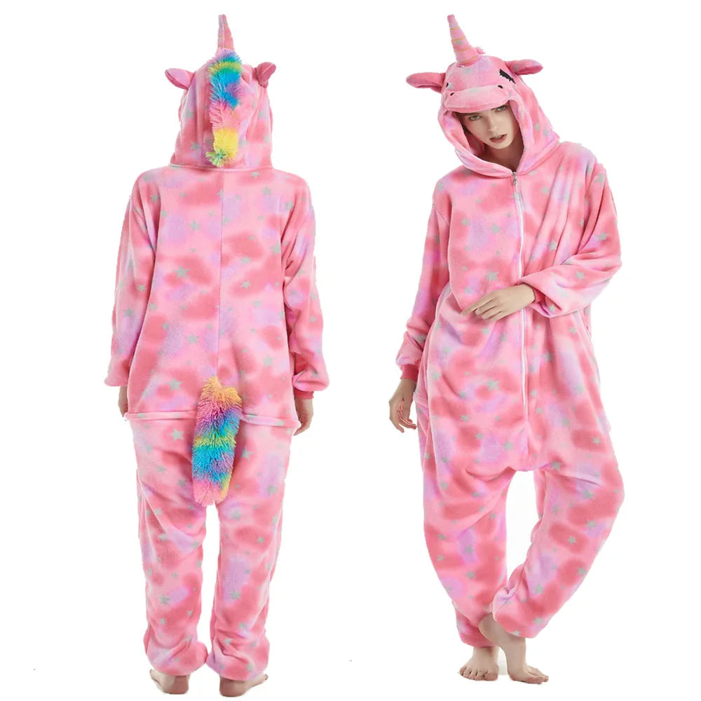 Combinaison Pyjama Licorne Rose pour Enfant