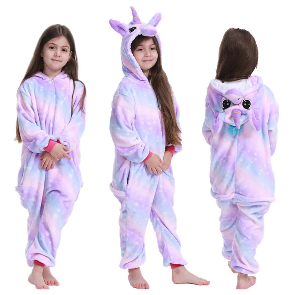 Combinaison Pyjama Violette Licorne