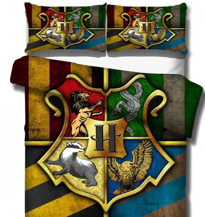 Ensemble de Literie Quatre Maisons d'Harry Potter
