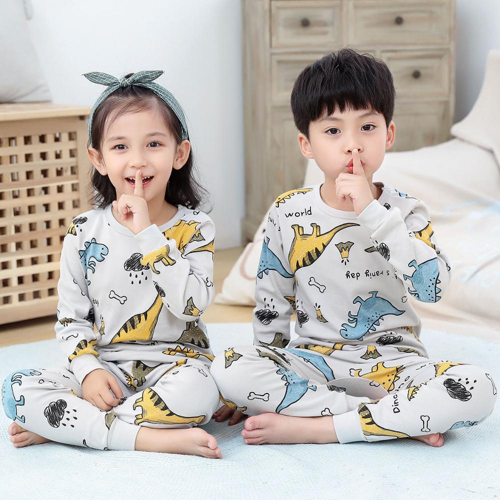 Pyjama Blanc Dinosaure pour Enfant 100% Coton