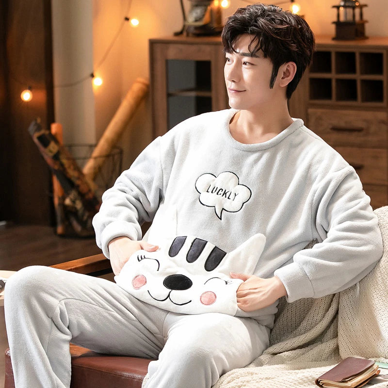 Pyjama chaud pour homme sale