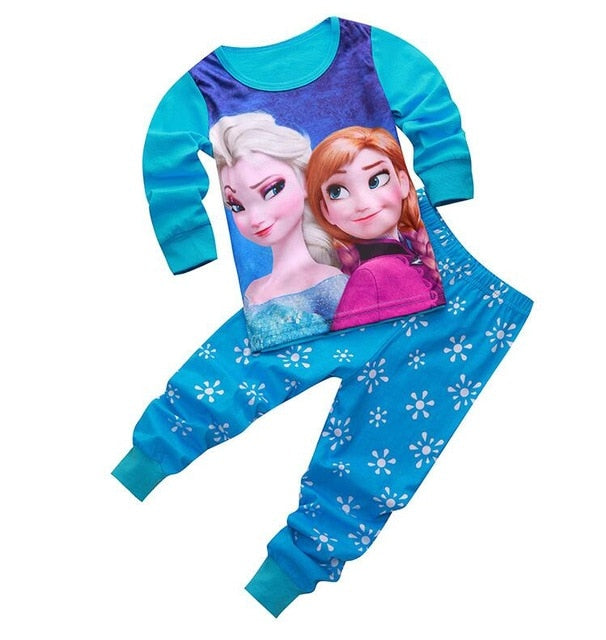 Pyjama Pantalon Bleu La Reine des Neiges