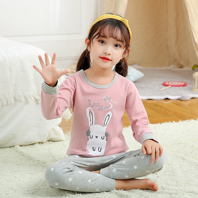 Pyjama Rose Lapin pour Enfant 100% Coton