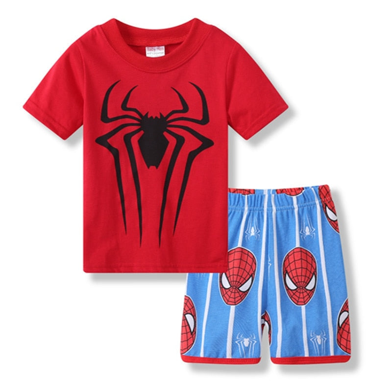 Pyjama Short Rouge Spider Man
