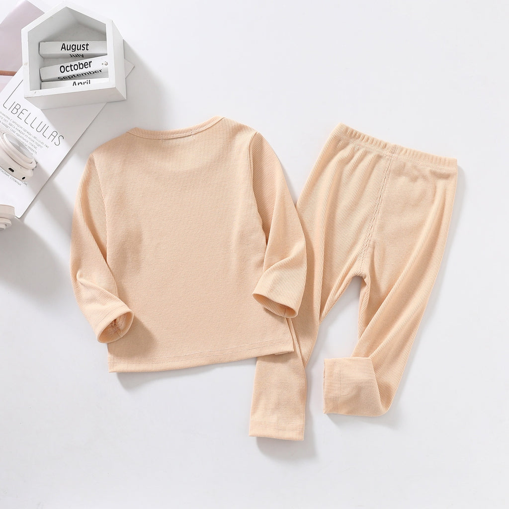 Pyjama pour Enfant Beige 100% Coton