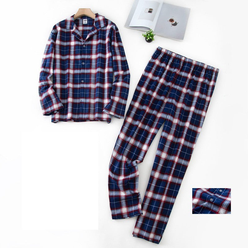 Pyjama pour Homme à Carreaux Rouge, Bleu et Blanc