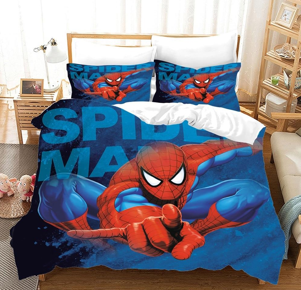 Parure de lit bleue et rouge Spiderman - Ma Parure