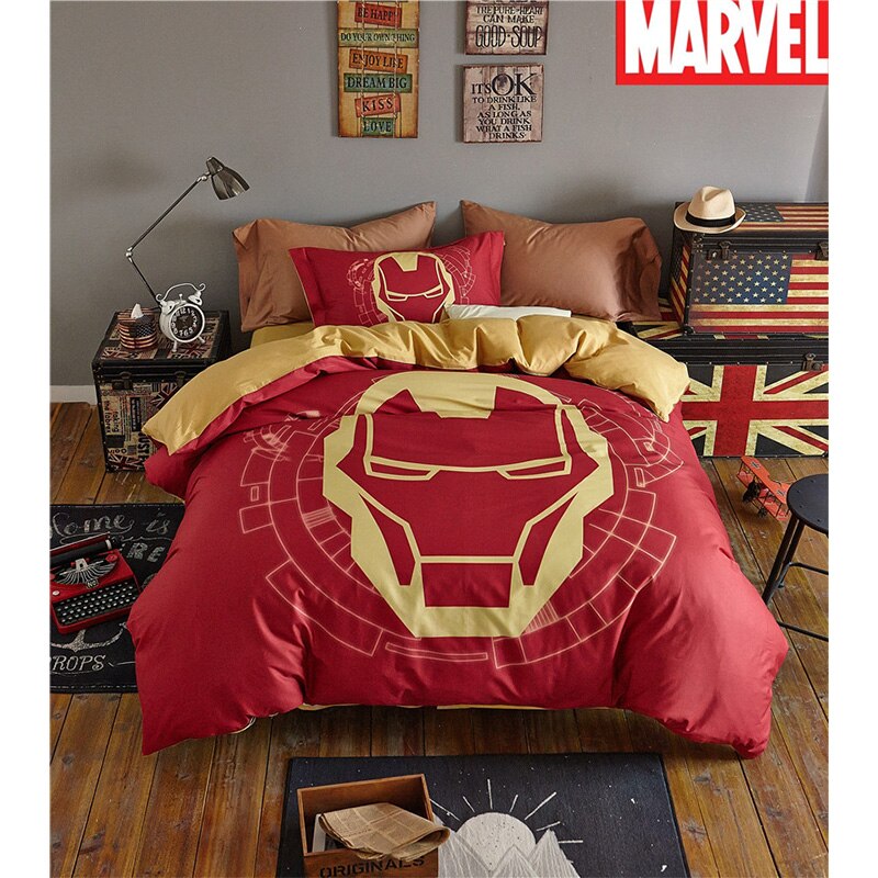 Housse de Couette Marvel Casque D'Iron Man Housse de Couette Marvel Casque D'Iron Man