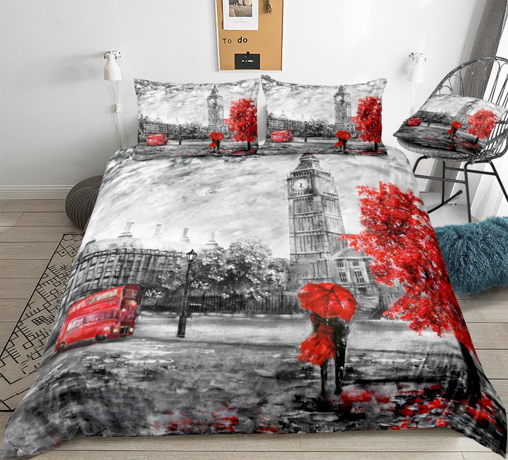 Parure housse de couette 100 % coton sakuria - Multicolore - 83.30 Parure housse de couette 100 % coton sakuria - Multicolore - 83.30