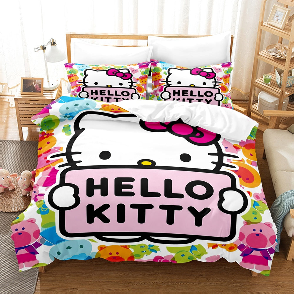 Housse De Couette Hello Kitty Et Ses Amis