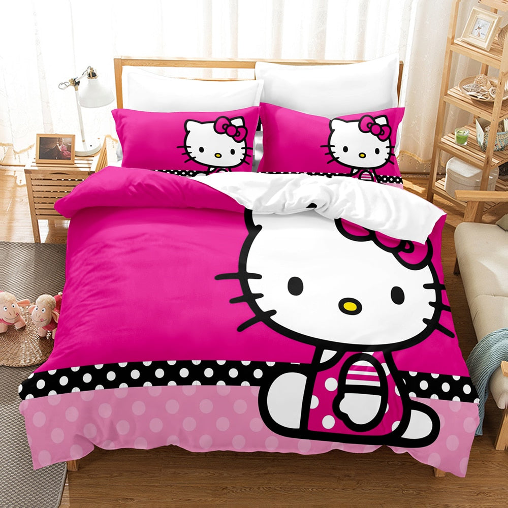 Housse De Couette Rose Hello Kitty