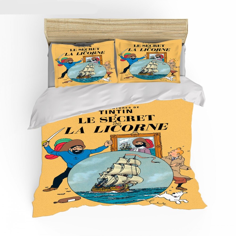 Housse De Couette Tintin Et Le Capitaine Haddock