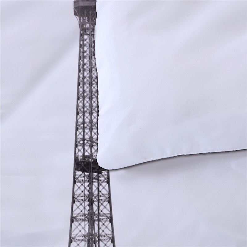 Housse De Couette Blanche Tour Eiffel De prêt
