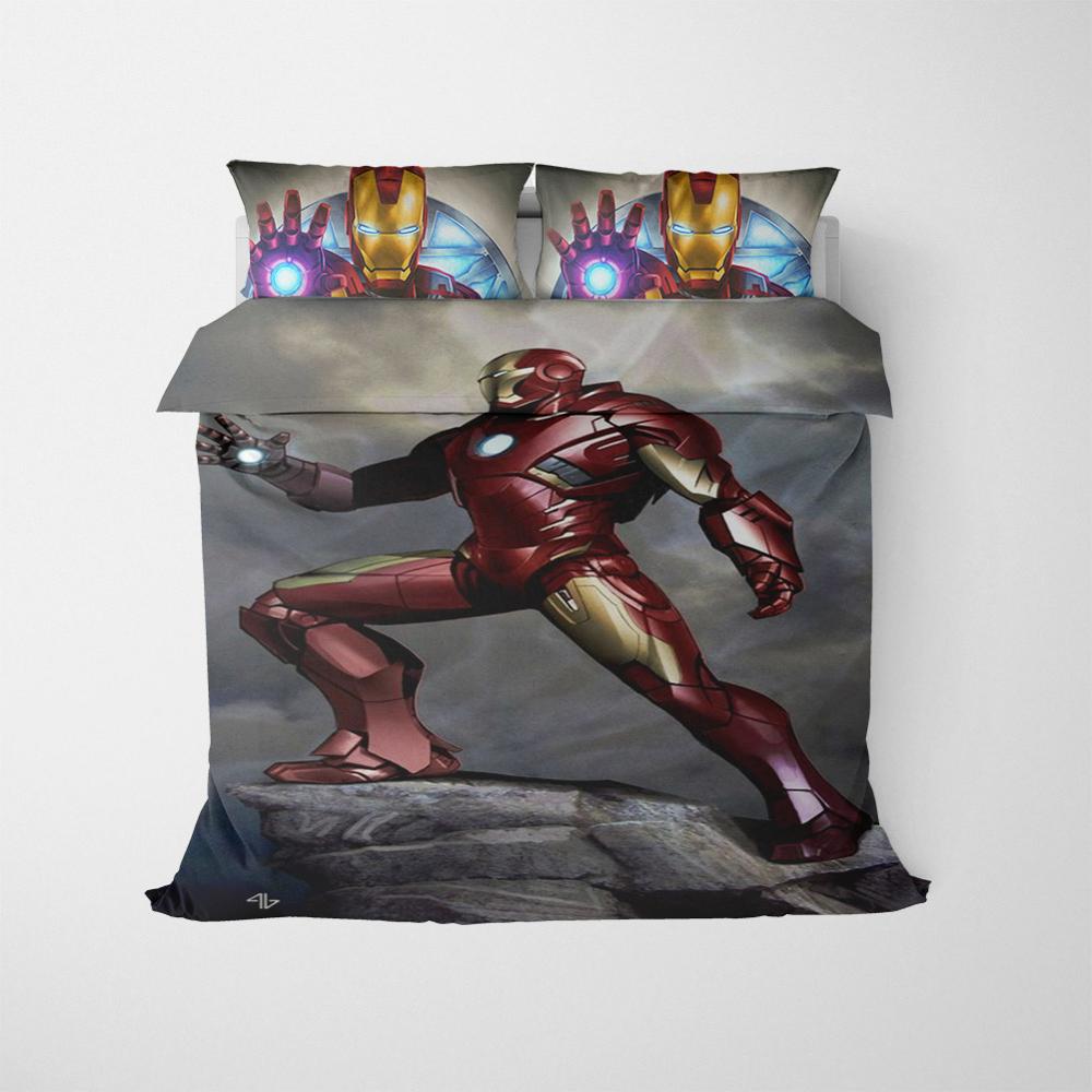 Housse De Couette Avengers Iron Man Sur Un Rocher