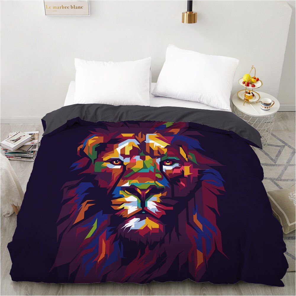 Housse De Couette Lion Multicolore