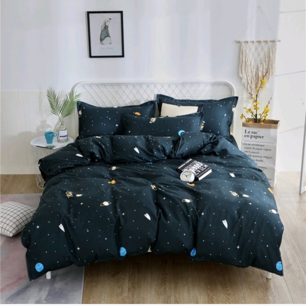 Housse De Couette Scandinave Noire Nuit 