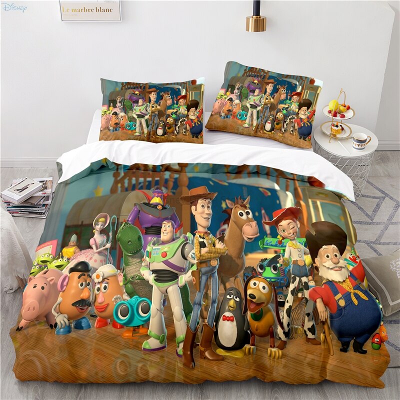 Housse de Couette Toy Story - Woody Buzz et tous leurs amis