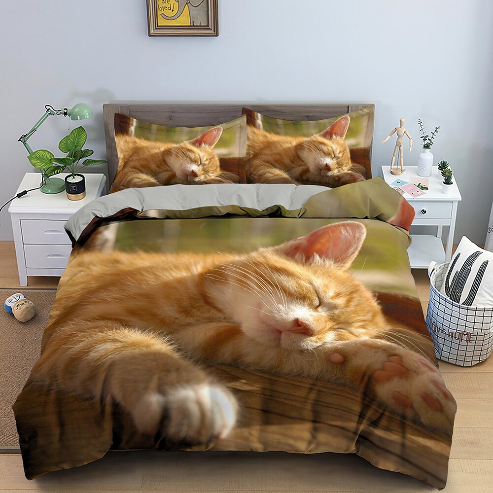Parure de lit chat roux - Ma Parure