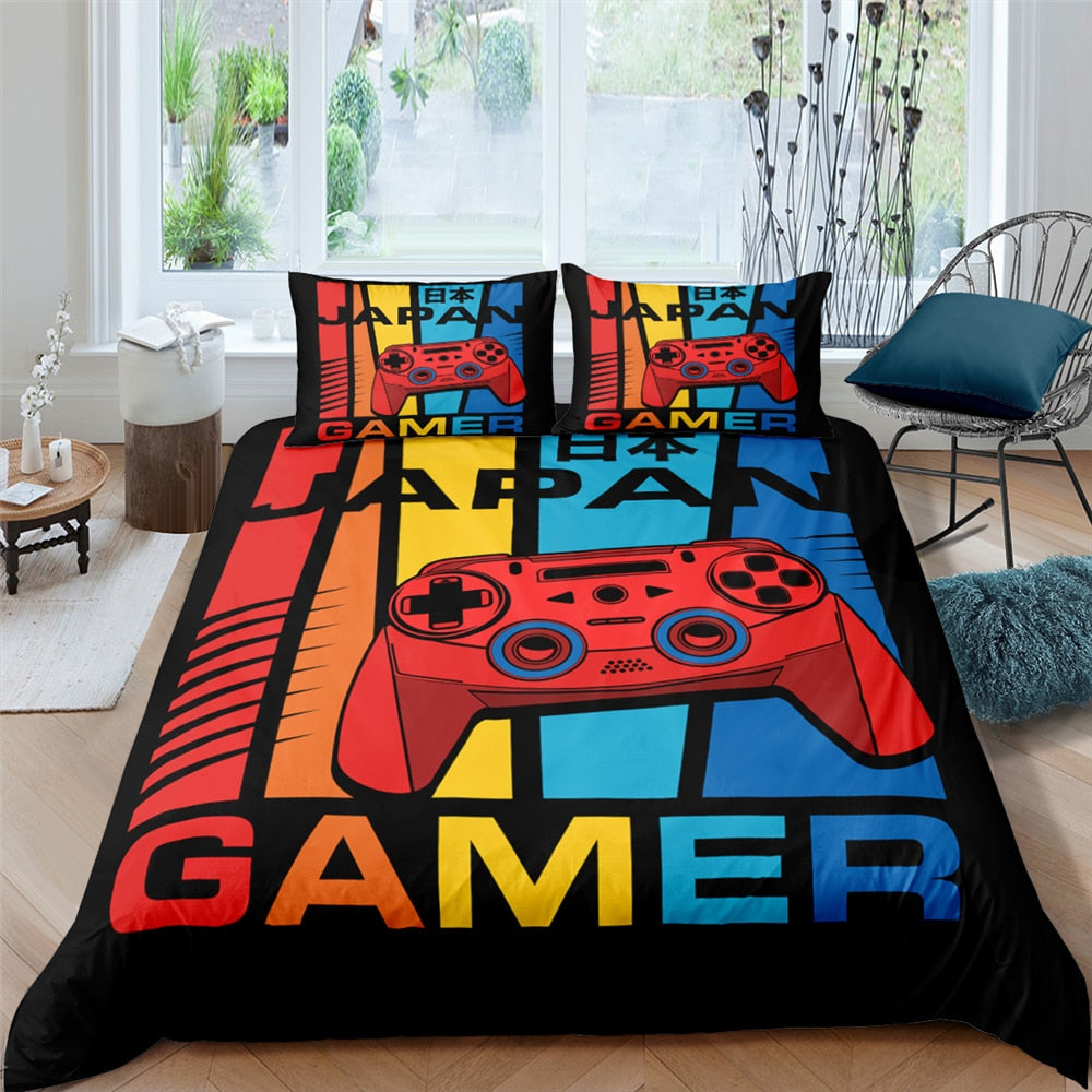 Parure De Lit Gaming Multicolore Pour Les Vrais Gamer – MaHousseEtMoi