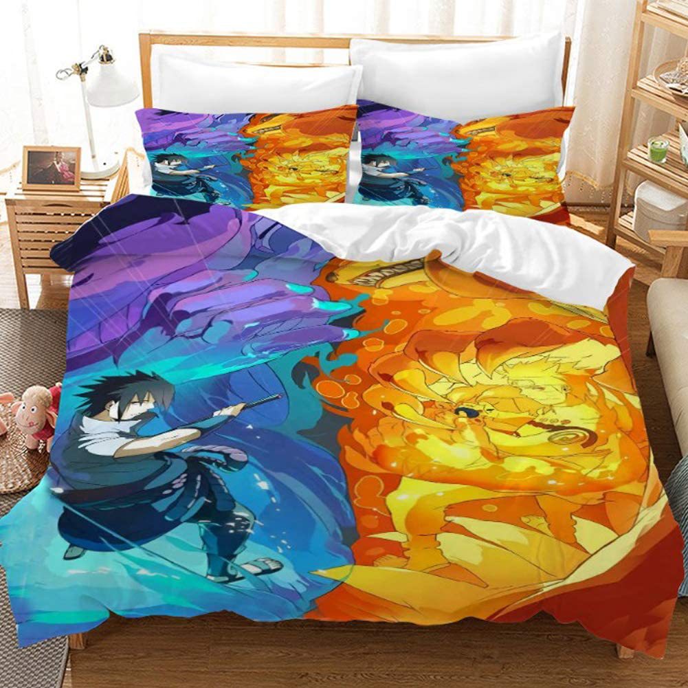 Housse De Couette Naruto – Design Officiel, Parfait Pour Les Fans D'Anime