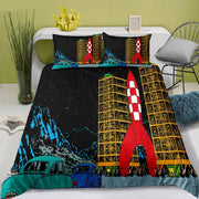 Housse De Couette Tintin Objectif Lune