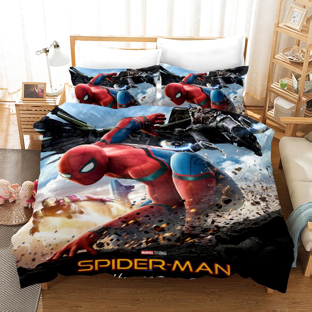 Housse De Couette Disney Marvel Spider Man Avec Iron Man