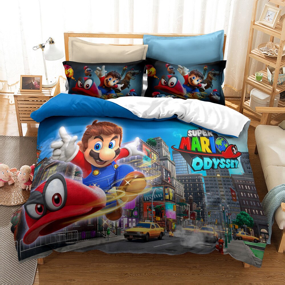 Housse De Couette Super Mario Odyssey
